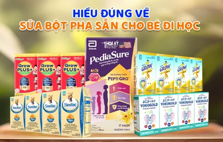 Sữa bột pha sẵn có thay thế được sữa pha tại nhà